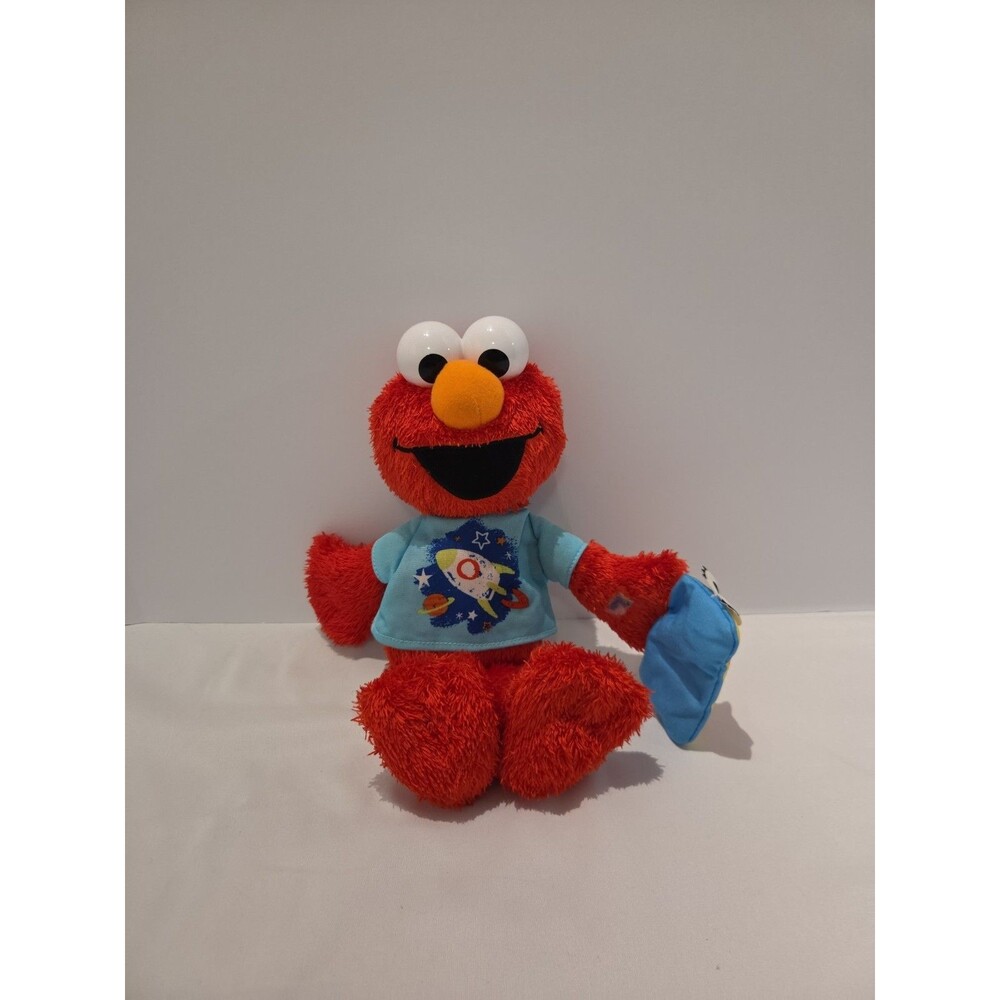2010 Hasbro Sesame Street Talking Elmo Sleepy Time Plush Doll 12" Tested Working